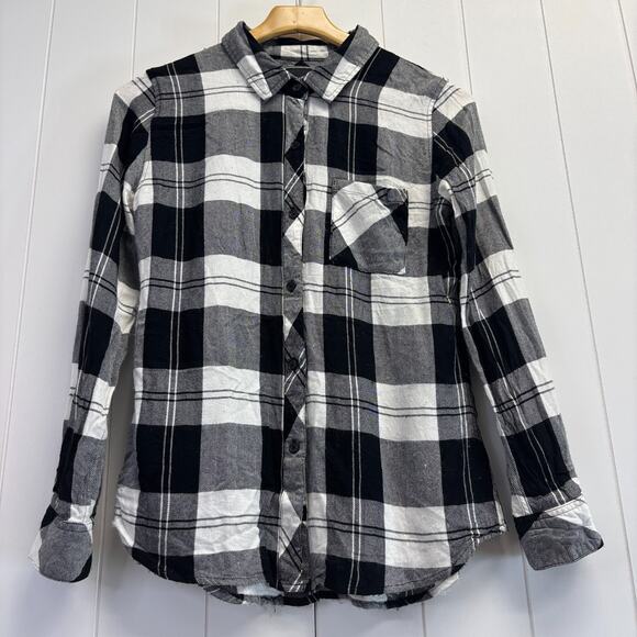 Rails Women's Preppy Hipster Cabincore Flannel Top Size S Classic Minimalist - Picture 1 of 9